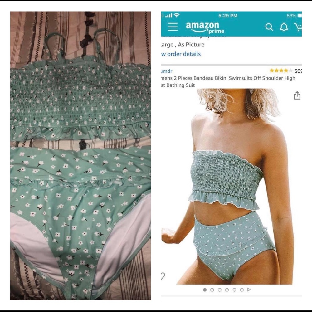Bandeau Style Swim Suit - XL